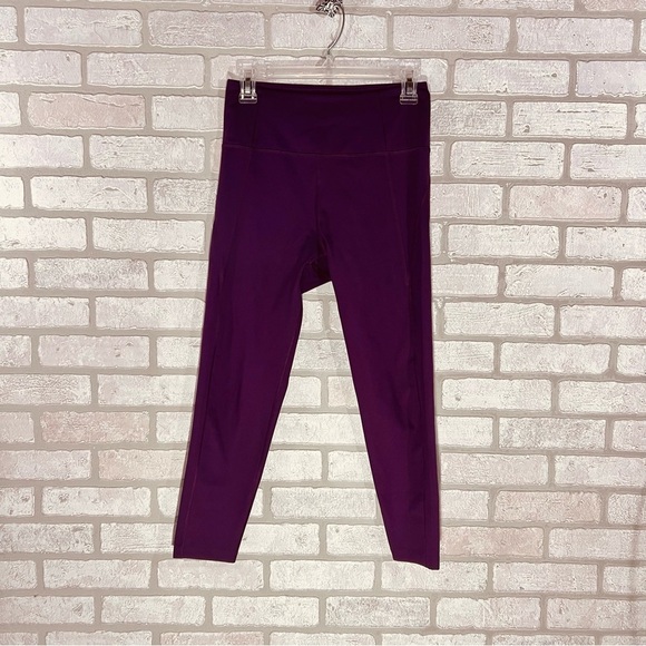Girlfriend Collective Compressive High Rise Plum Leggings Size M - Picture 5 of 9